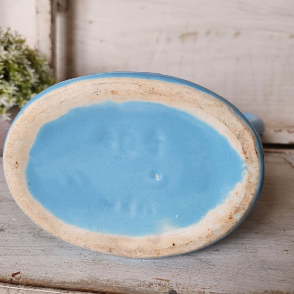 Camark Pottery 404 Blue Double Handle Trophy Vase- 1930s Retro Pottery- Art Deco - Picture 7 of 10